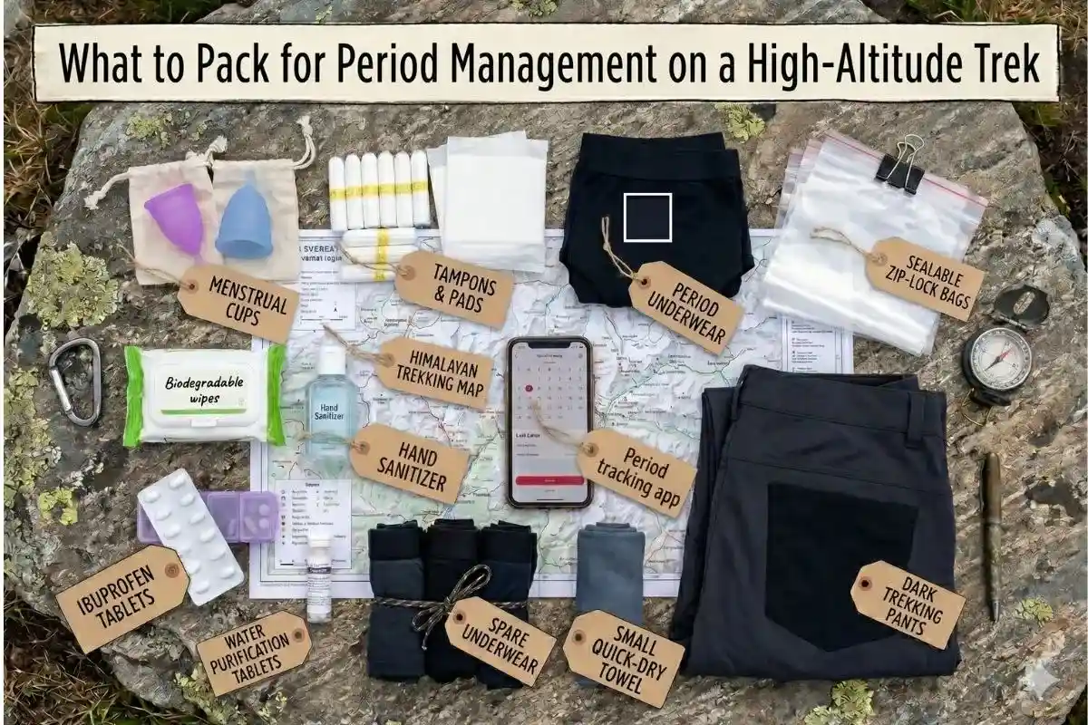 What to Pack for Period Management on a High-Altitude Trek?