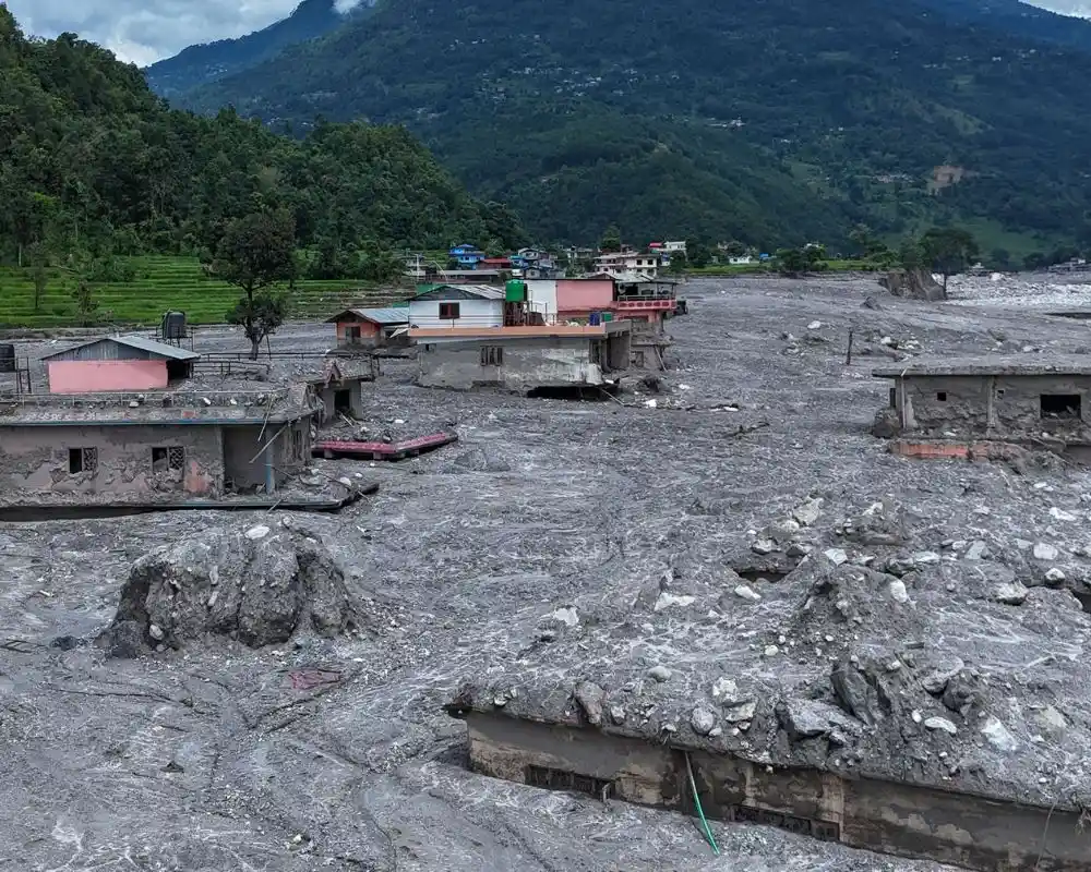 Trekking Region Affected by Flash Flood in Nepal