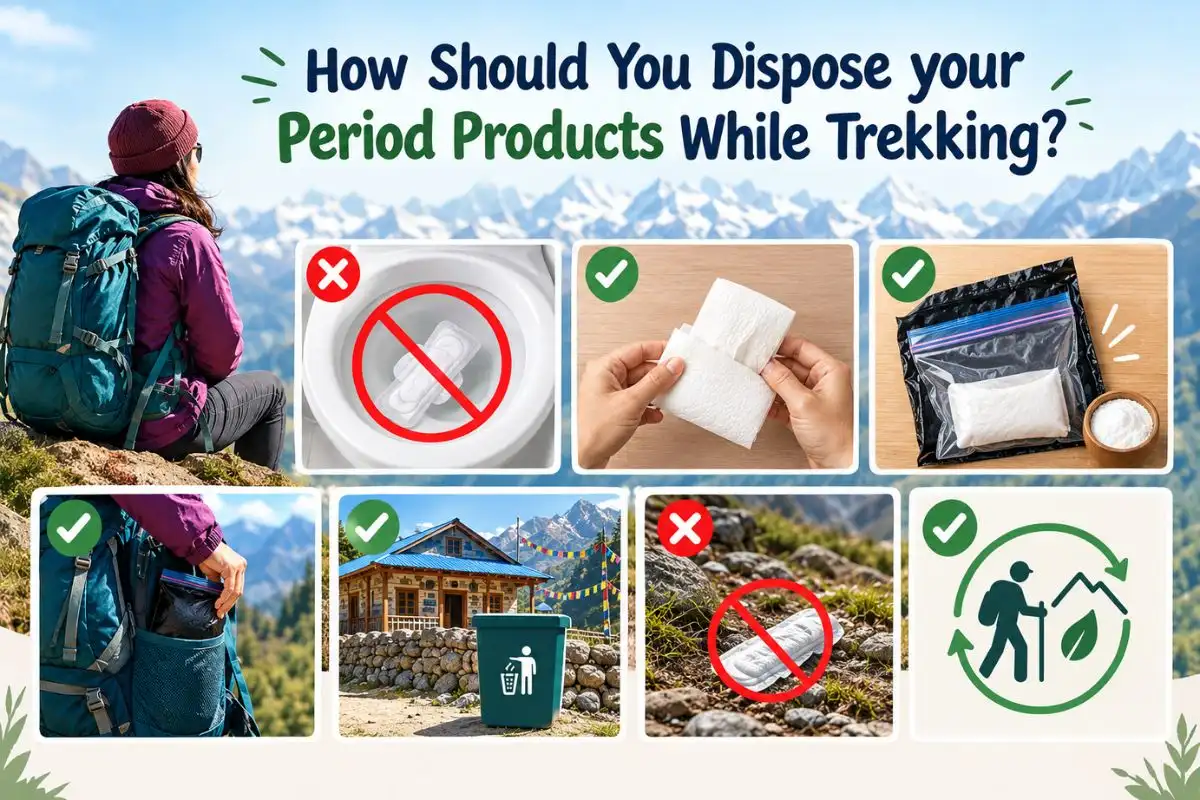 How Should You Dispose your Period Products While Trekking?